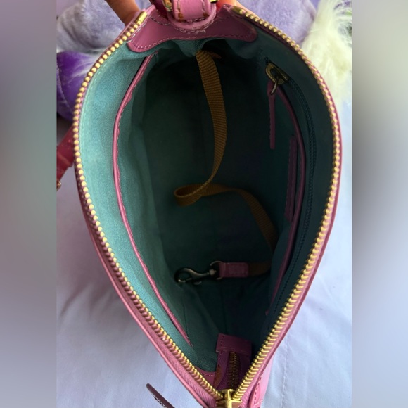 Dooney & Bourke Orchid Patent Leather Shoulder Bag - Picture 5 of 8